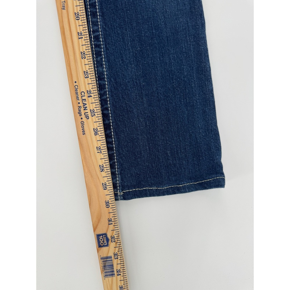 Miss Me Bradbury Bootcut Jeans Womens 28 Blue Crystal Embellished Flap Pocket - Picture 15 of 16